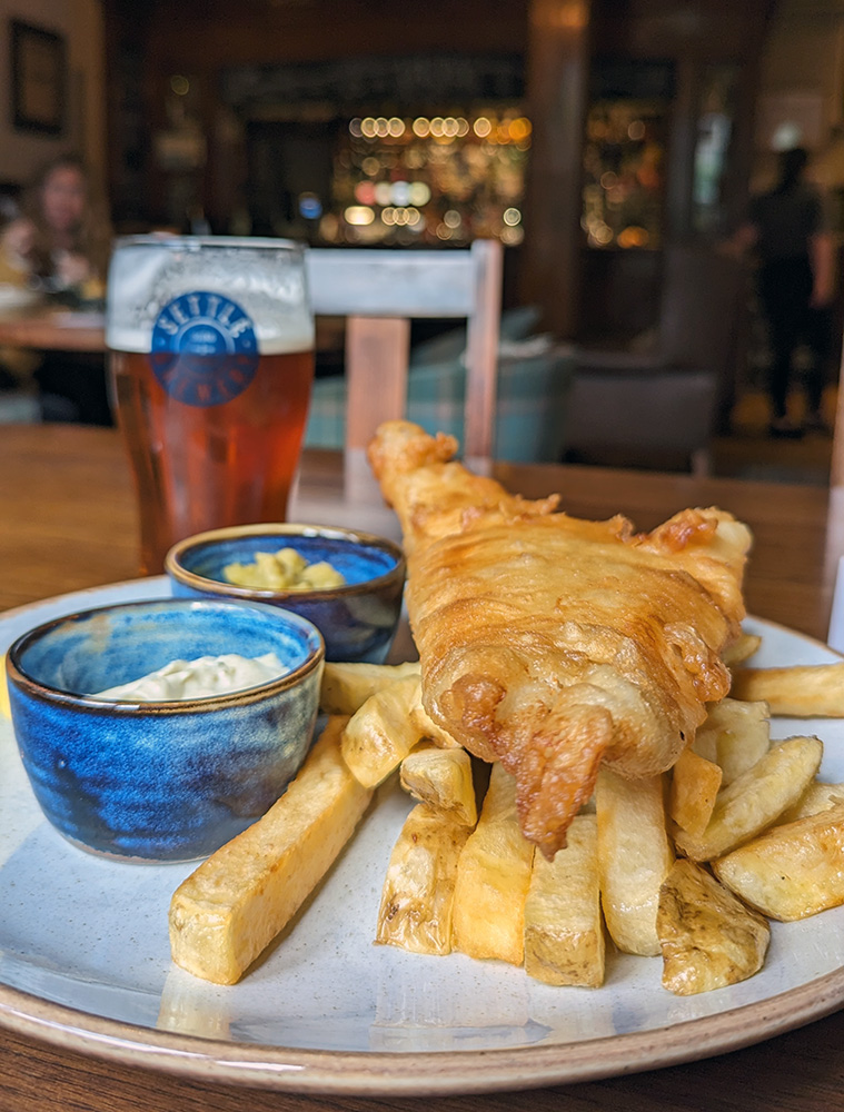 Fish and Chips and a pint of Settle Best