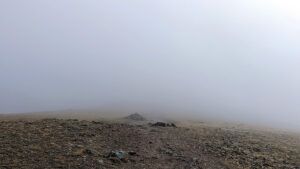 Cairns on the Upper Climb