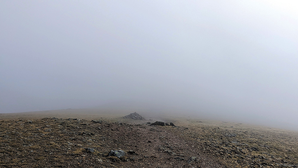 Cairns on the Upper Climb