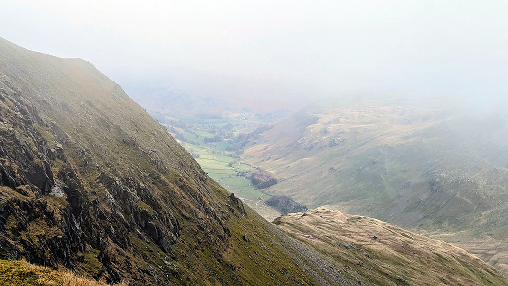 Looking Down Towards Grisedale