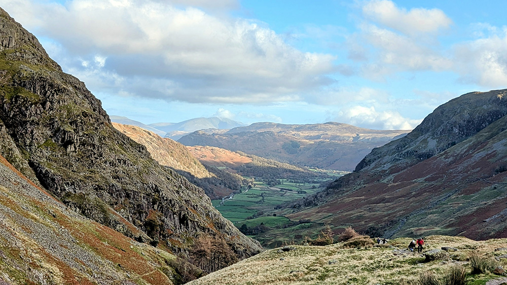 Looking down Borrowdale