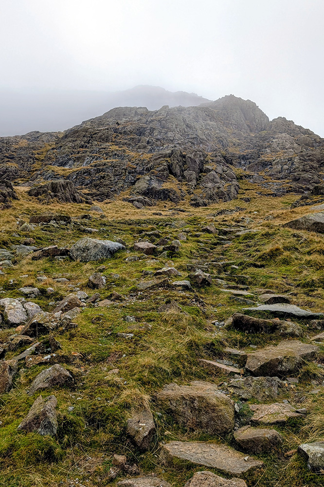 Heading into the rocky tops