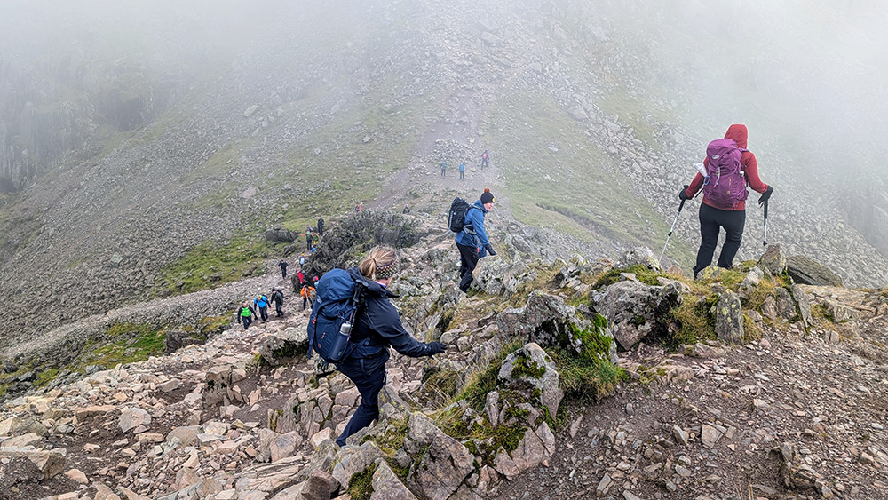 Descending from the Pike