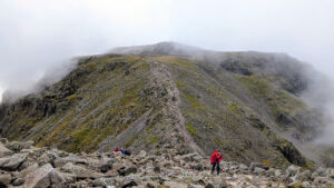 View up to Broad Crag