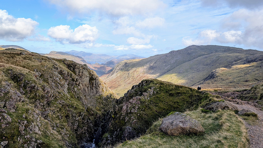 The top of Ruddy Gill